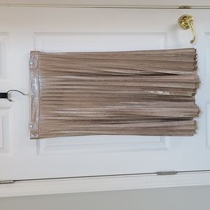 NWOT Chaps Metallic Faux-Suede Pleated Size 3X Skirt